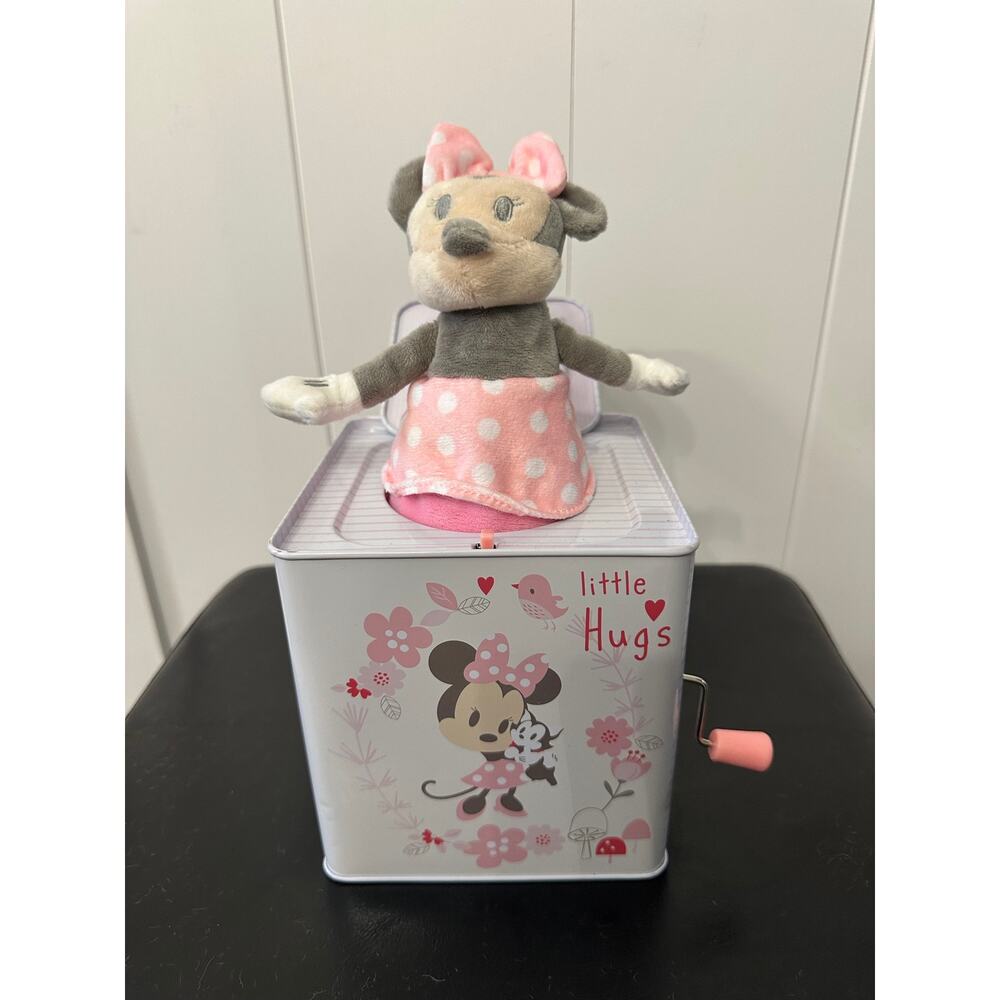 Disney Baby Minnie Mouse Jack-in-The-Box - Musical Toy for Babies- Pink